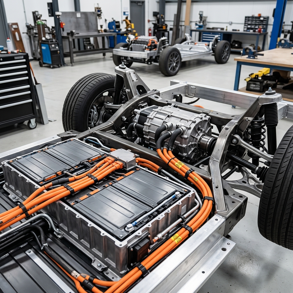 Electric Motor and Battery Powertrain Retrofit Workshop Inspection